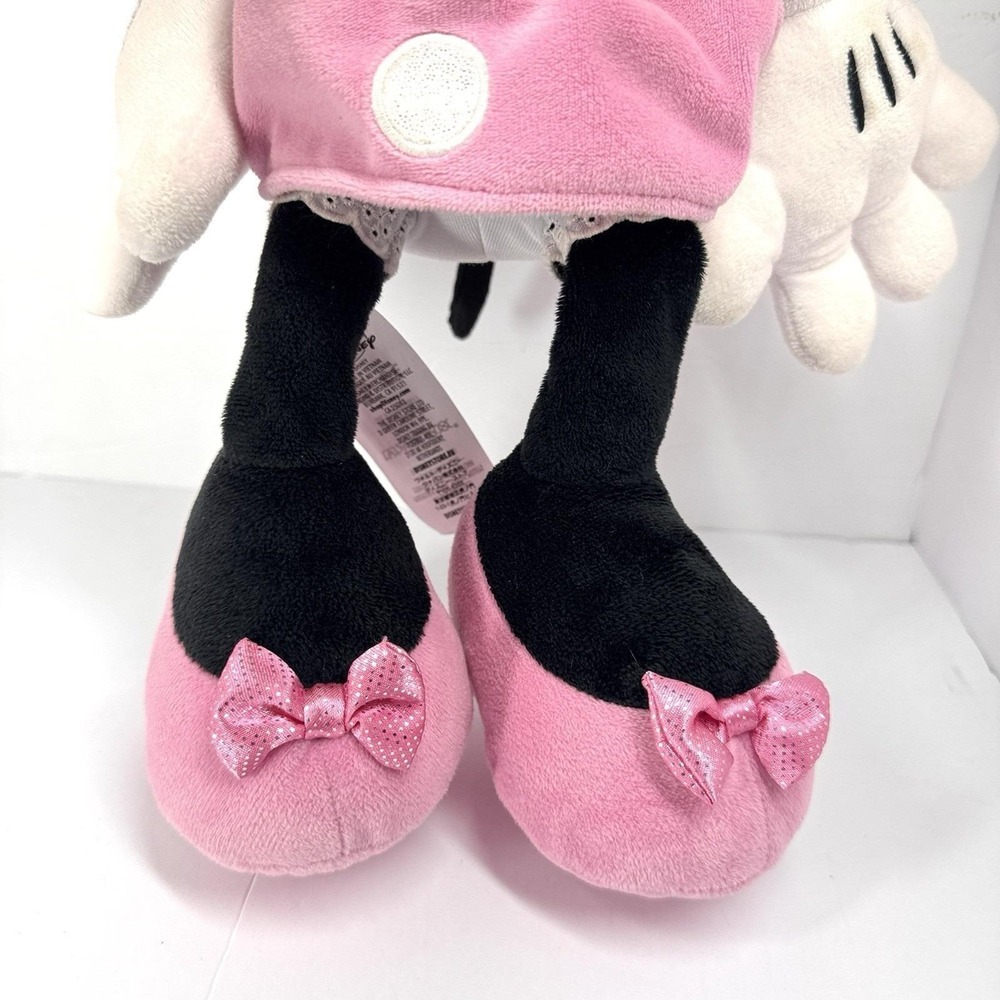 Disney‎ Store Minnie Mouse Large 27" Pink Polka Dot Plush Stuffed Animal - Picture 6 of 7